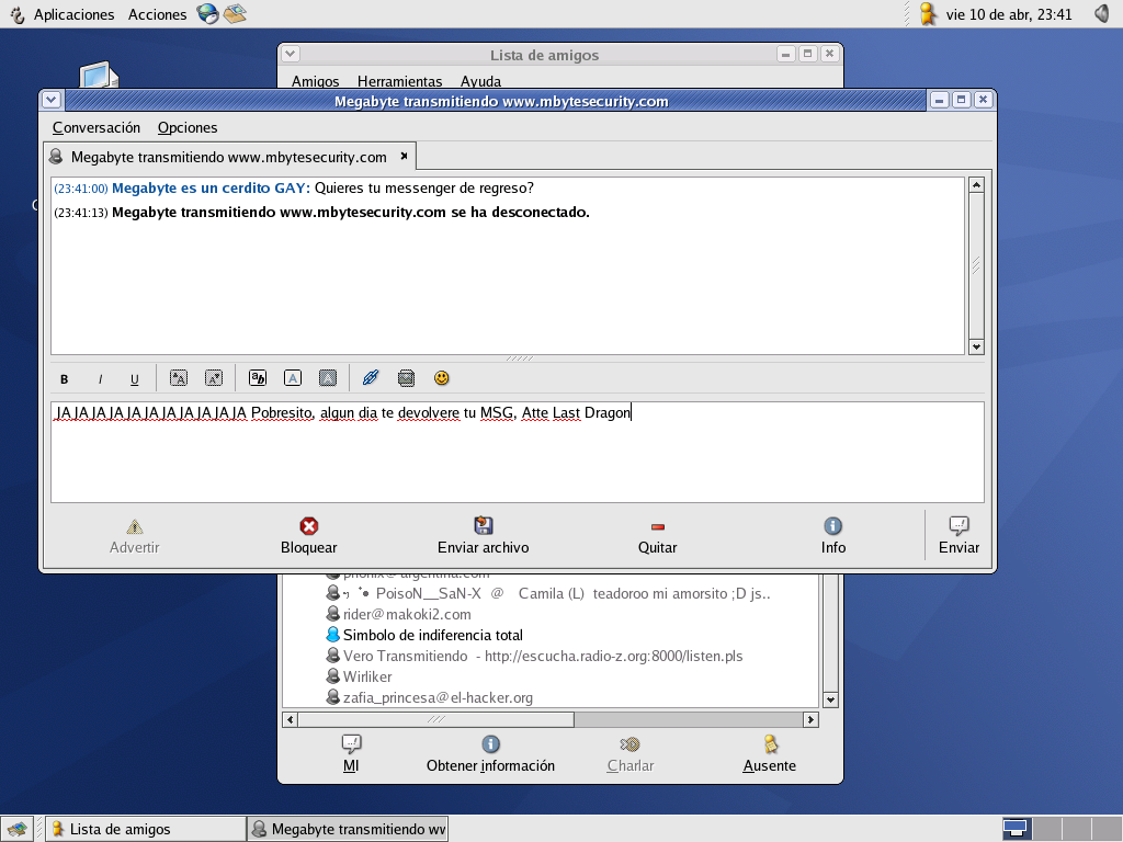 Megabyte aun no recupera su MSG